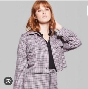 💜2 for $10💜 Bundle and save  Wild Fable Purple and Black Checkered Jacket